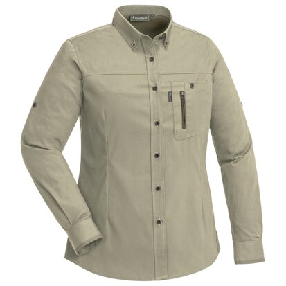 Pinewood Tiveden TC-Stretch damesshirt l khaki