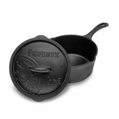 Petromax Gietijzeren Steelpan KR2 met deksel 2L