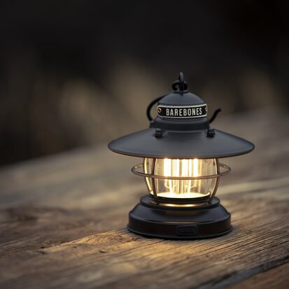 Barebones Mini Edison Lantern Black 2AA/USB