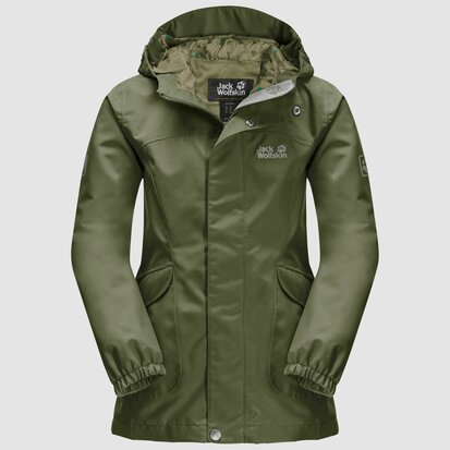 Jack Wolfskin Rock Town Jacket Green Wood Girls