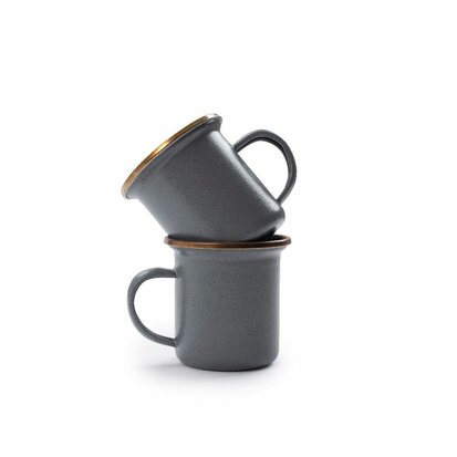 Barebones Espresso Cup - set van 2, Slate Grey