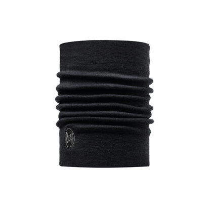 Buff Merino Heavyweight Nekwarmer - Solid Black