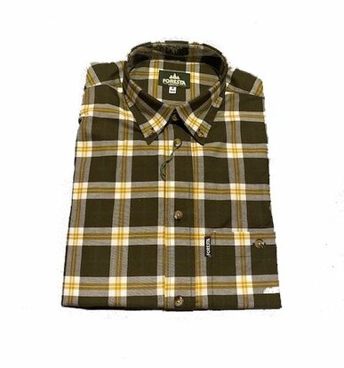 Supersoft Flanel Karo Overhemd Foresta Olijf