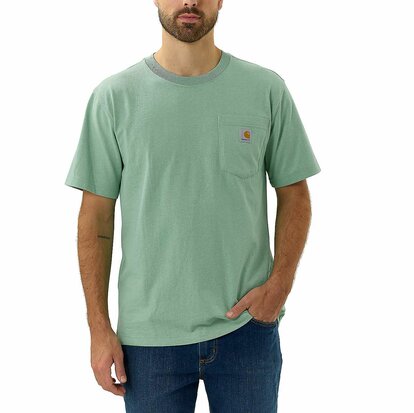 Carhartt K87 pocket s/s T-shirt Jade Heather