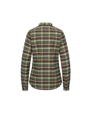 Blaser damesblouse Charlotte olive/red checked