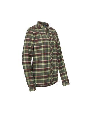 Blaser damesblouse Charlotte olive/red checked