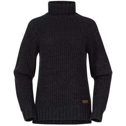 Bergans Nordmarka Merino High Neck jumper Women Dark Shadow Grey