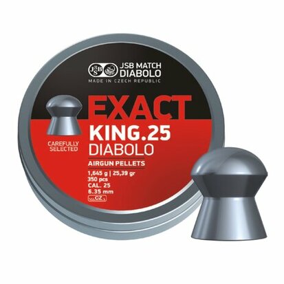 Luchtdrukkogeltjes JSB Exact King 6.35 mm 25.39 grain