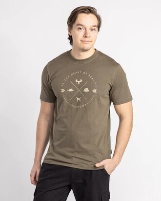 Pinewood Finnveden trail T-shirt M Olive