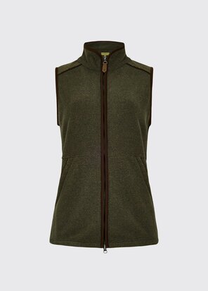 Dubarry carbury Dames Fleece Gilet - Olijfgroen