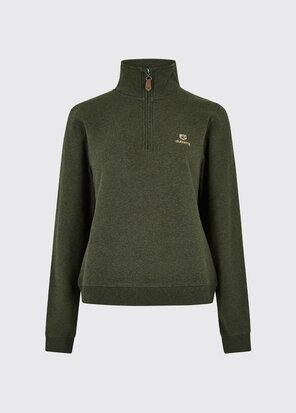 Dubarry Castlemartyr Women's Quarter Zip Sweatshirt - Olive