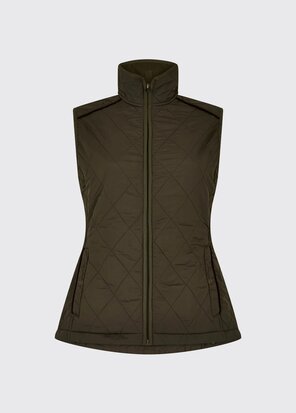 Dubarry Heywood Quilt Bodywarmer - Olive