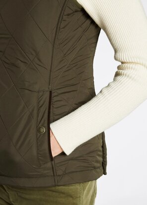 Dubarry Heywood Quilt Bodywarmer - Olive