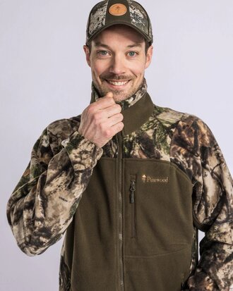 Pinewood Furudal Hunters Camou Fleece Jacket Green 