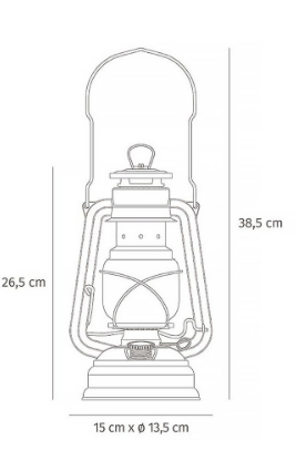 Feuerhand Stormlamp 276 Steen Rood