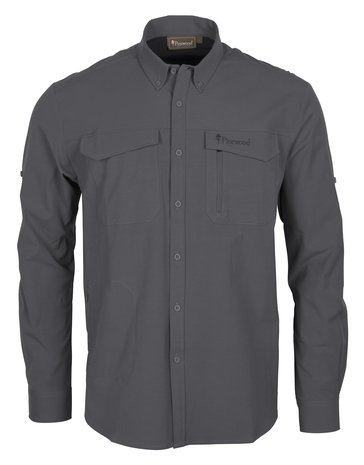 Pinewood Everyday Travel L/S Shirt M Ash Grey