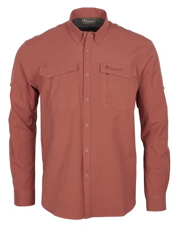 Pinewood Everyday Travel L/S Shirt M Terracota