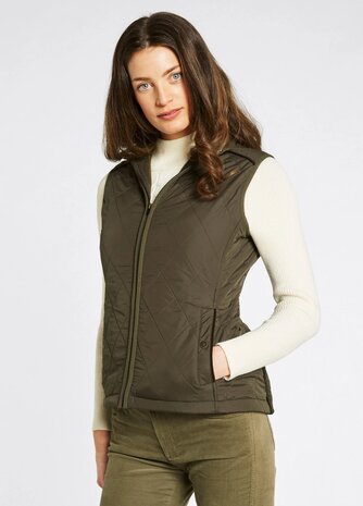 Dubarry Heywood Quilt Bodywarmer - Olive