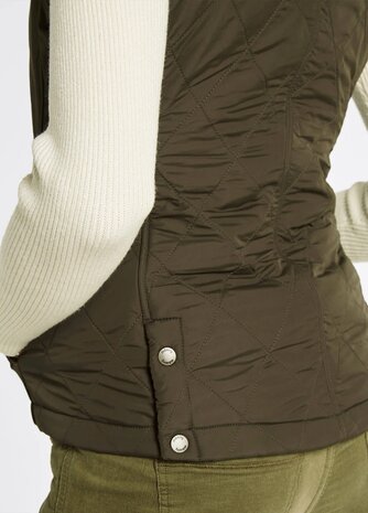 Dubarry Heywood Quilt Bodywarmer - Olive